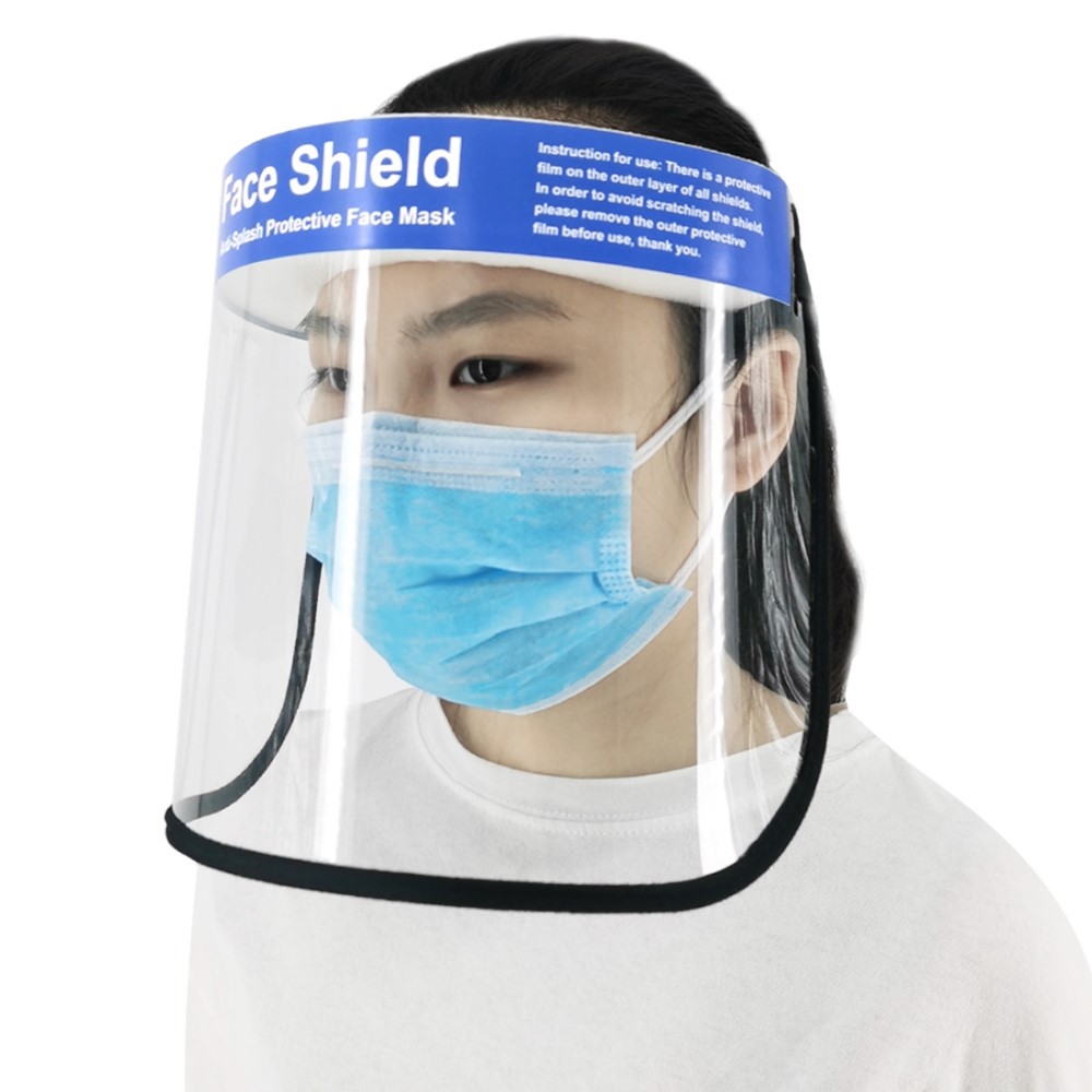PULUZ PU465 Anti-splash Protective Face Mask HD Transparent PVC Face Shield